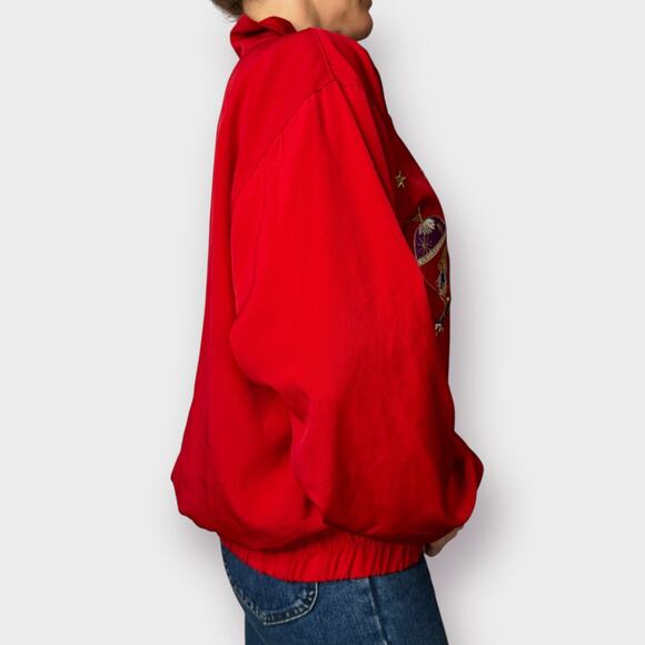 90s Ocean Accents Hot Air Balloon Jacket Size L - Picture 5 of 8